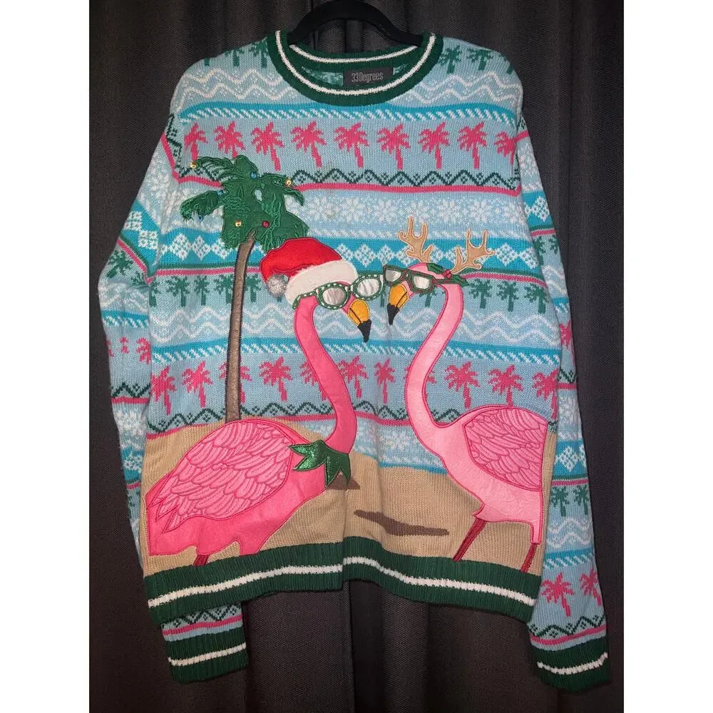 Ugly Christmas Sweater Xmas Size Large - Picture 1 of 3